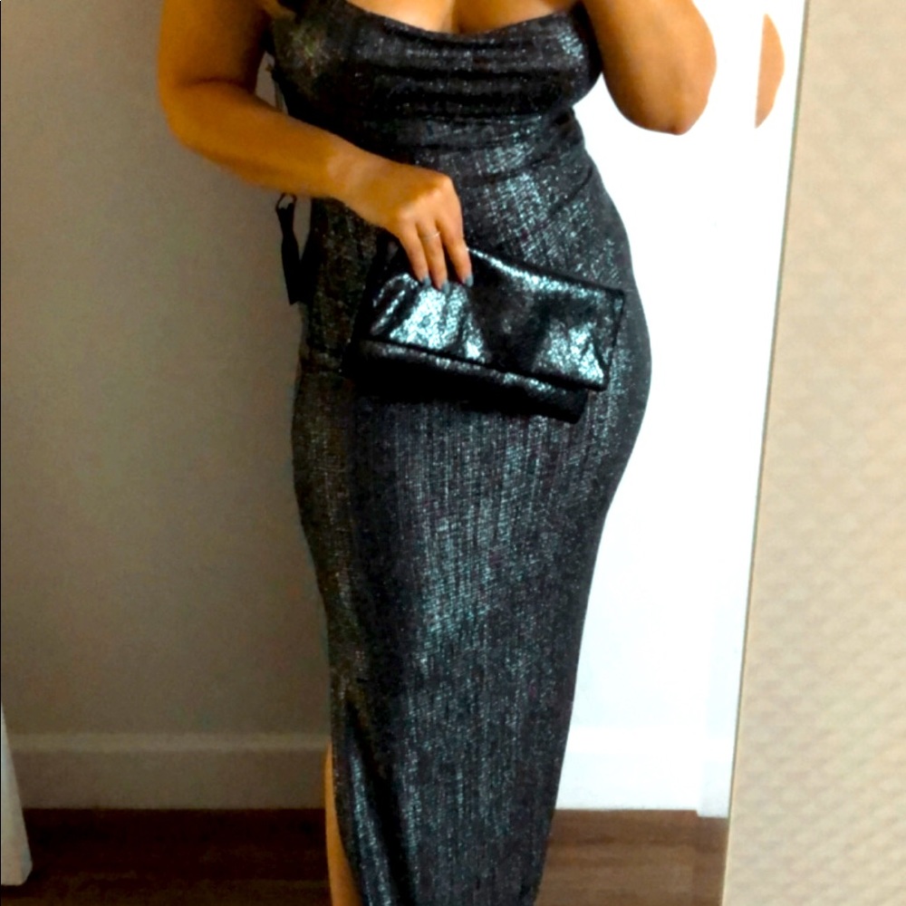 Long chrome dress